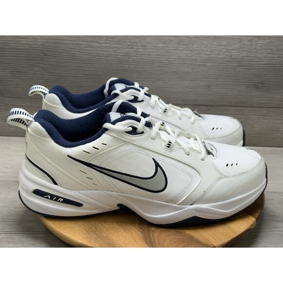 Nike Air Monarch Men\'s Sneakers White/Blue, Size 14 main image 9